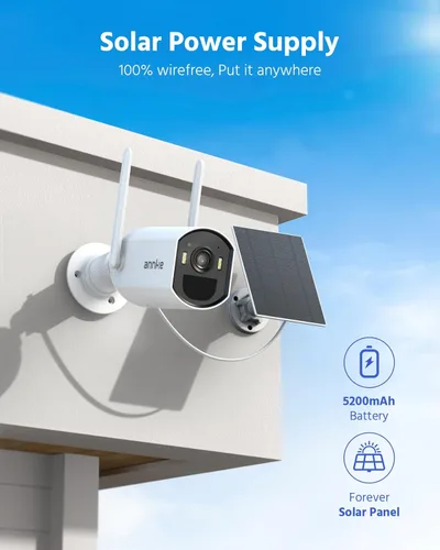 Miniatura 6 de ANNKE Cámara de seguridad inalámbrica al aire libre, Cámara WiFi de doble luz de 4 MP, sensor de movimiento PIR, detección humana, visión nocturna a