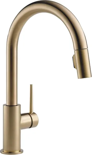 Miniatura 9 de Delta Faucet Trinsic - Grifo de cocina de níquel cepillado, grifos de cocina con rociador extraíble, grifo para fregadero de cocina con acoplamiento