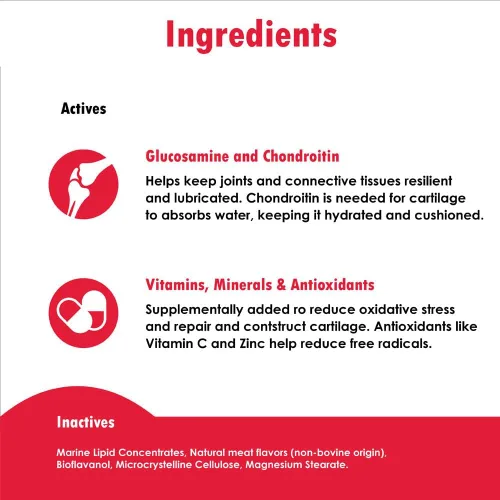 Miniatura 6 de ReMATRIX Suplemento de apoyo articular para perros, glucosamina, condroitina, MSM, omega-3, alivio del dolor de cadera y articulaciones y apoyo