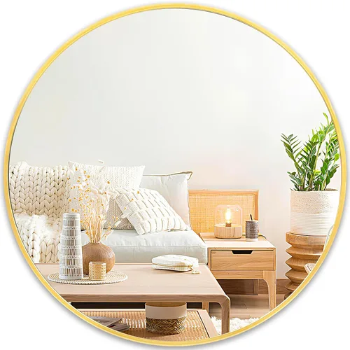 Miniatura 24 de Fabuday Espejo circular negro para pared de 20 pulgadas, espejos redondos para baño, entrada, sala de estar, pasillo, decoración de dormitorio