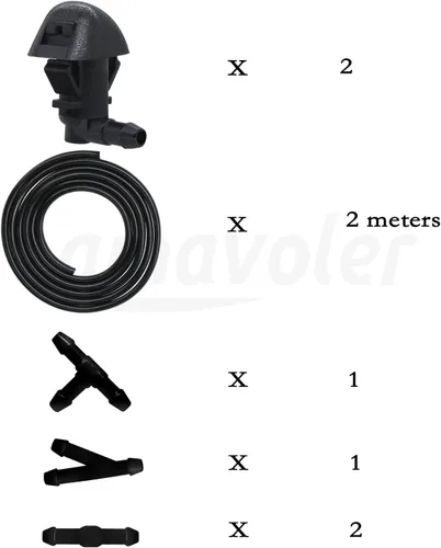 Miniatura 5 de Boquillas del limpiaparabrisas Kit de rociador de repuesto para 09-15Honda Pilot, 11-17Honda Odyssey.OEM #: 76810-TK8-A01, 76810-SZA-A01ZA