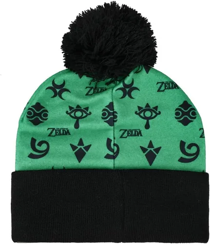 Miniatura 2 de Zelda - Conjunto de gorro de punto con guantes y forro polar, multicolor, Multi colorido