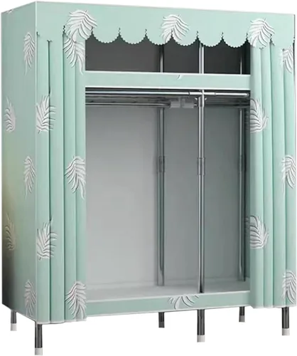 Miniatura 14 de large closets Portable Wardrobe Closet Thickened Steel Pipe Clothes Closet for Bedroom Hanging Large Closet Lightweight Portable Closet Space-saving