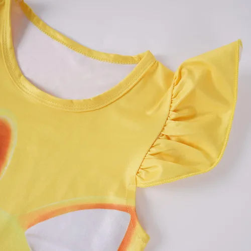 Miniatura 5 de Vestido casual de princesa con estampado de dibujos animados de erizo sónico para jóvenes y niñas pequeñas