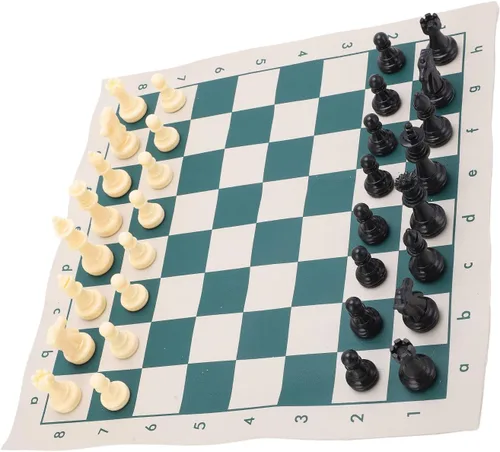 Miniatura 7 de Generic PVC Portable Chess Travel Portable Folding Chess Sets for Indooroutdoor Play Relaxation
