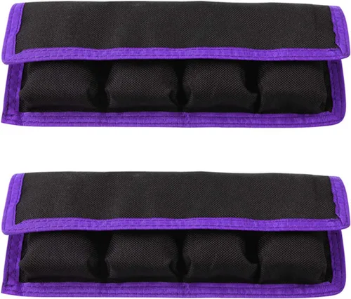 Miniatura 10 de Meking Soporte de batería para cámara DSLR, bolsa / estuche / bolsa (4 bolsillos) para batería AA, batería Canon LP-E6 LP-E8 LP-E10 LP-E12, batería