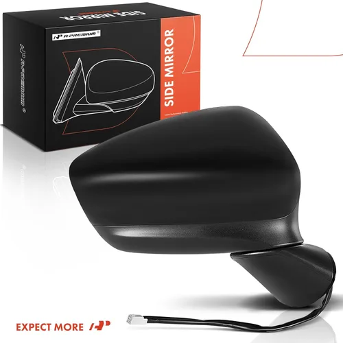 Miniatura 9 de A-Premium Espejo eléctrico para puerta del lado del pasajero compatible con Mazda CX-5 2013 2014 2015 – Plegable manual calentado con señal de giro