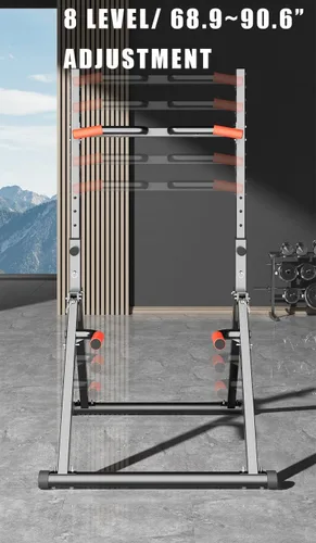 Miniatura 2 de Estación de inmersión de torre de potencia, estación de barra de dominadas, equipo de entrenamiento multifunción para gimnasio en casa, estación