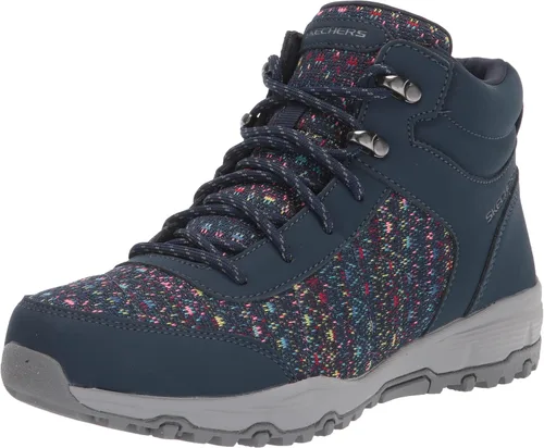 Skechers Botas de senderismo con cordones para mujer, color azul marino, multicolor, talla 8, Azul Marino Multicolor, 8