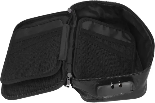 Miniatura 7 de Bolsa de archivo, bolsa de almacenamiento segura para certificado ignífugo con cerradura para senderismo para viajes para tarjeta para dinero