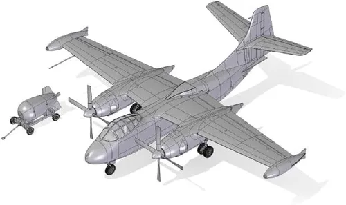 Miniatura 3 de Roden 063-1/72 - North American AJ-1 Savage, kit de modelo de plástico a escala