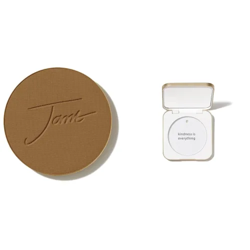 Miniatura 34 de Jane Iredale PurePressed Base Polvo Mineral de Maquillaje de Repuesto o Juego de Compacto Rellenable Polvo Prensado Semi Mate con SPF Sin Talco