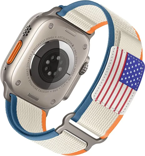 Miniatura 33 de ALMNVO - Correa unisex Trail Loop de nailon resistente para Apple Watch Ultra/2 de 1.92, 1.77, 1.73, 1.65, 1.61, 1.57, 1.49 pulgadas, para Apple