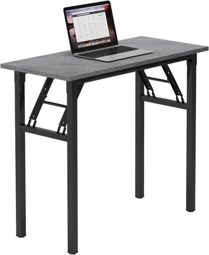 Miniatura 12 de Need AC5AW - Escritorio pequeño plegable, resistente y robusto para computadora, oficina en casa, dormitorios y espacios pequeños, no requiere Roble