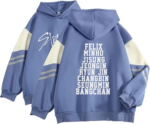 JUNG KOOK SKZ - Sudadera con capucha Felix Hyunjin Bangchan, nuevo álbum, estrella de concierto, suéter de soporte, camisa Skz Merch para mujer