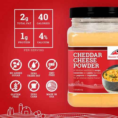 Miniatura 8 de Hoosier Hill Farm Gourmet - Queso cheddar en polvo