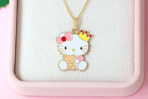 Miniatura 4 de Anjulery 36 Piezas de Abalorio de Esmalte de Gato para Hacer Joyas - Lindo Abalorio de Gatito para Pulseras, Collares, Pendientes y Manualidades