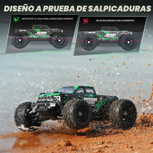 Miniatura 7 de HAIBOXING Camión RC a escala 1:18 18859E, vehículo 4X4 todoterreno con velocidades de hasta 22.4mph (36 km/h), control remoto de grado Hobby 2.4GHz