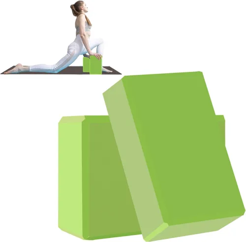 Miniatura 16 de Bloque de yoga - Espuma EVA de látex sin soporte - Superficie antideslizante suave con bisel para yoga, pilates, meditación - Accesorios de yoga