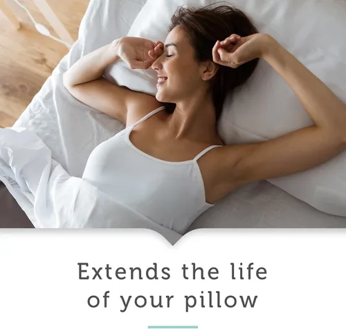 Miniatura 4 de AllerEase - Protector de almohada lavable con agua caliente, estándar/Queen, color blanco, 2 unidades (paquete de 6)