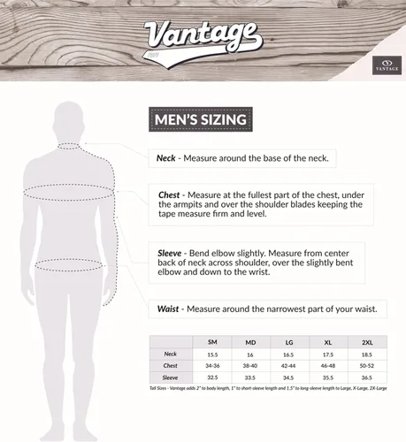 Miniatura 6 de Vantage Apparel Chaleco acolchado con cremallera completa para hombre
