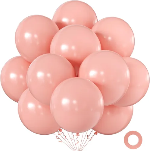 Miniatura 52 de KALOR Globos color morado ceniza de 18 pulgadas, 10 globos de látex mate, globos redondos grandes para bodas, baby shower, fiestas de cumpleaños