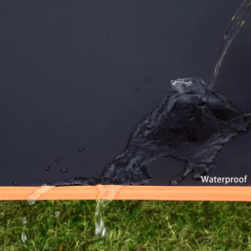 Miniatura 4 de GEERTOP Alfombra ultraligera para tienda de campaña, impermeable, color negro, para debajo de la tienda, camping, mochileros, senderismo, picnic