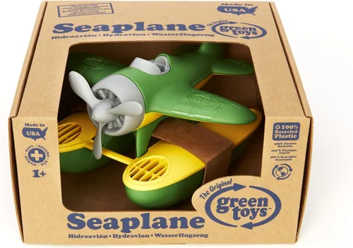 Miniatura 4 de Green Toys Hidroavión en Color Verde - Libre de BPA, Hidroavión Libre de Ftalatos para Mejorar el Agarre en Pinza. Juguetes y Juegos, 9 x 9.5 x 6
