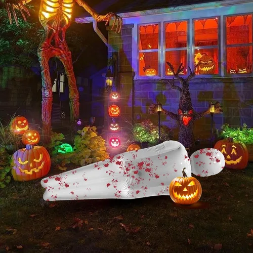 Miniatura 5 de CANIPHA Maniquí inflable de tamaño completo, accesorios de Halloween, decoraciones de patio, muñecos inflables para disfrazar a adultos, bricolaje