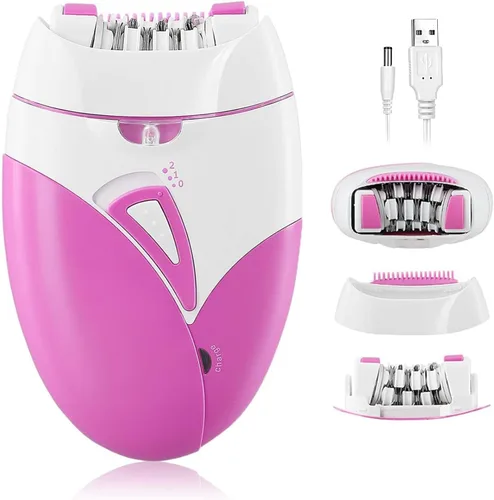 Depiladora para mujer, depiladora de deslizamiento suave, removedor de vello facial para mujeres con 2 velocidades y luz LED, depilación facial