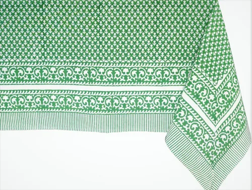 Miniatura 57 de ATOSII Mantel 100% algodón, Amara, floral, hecho a mano, rectangular, de lino, para cocina, comedor, fiestas, bodas, exteriores, picnics, Pascua
