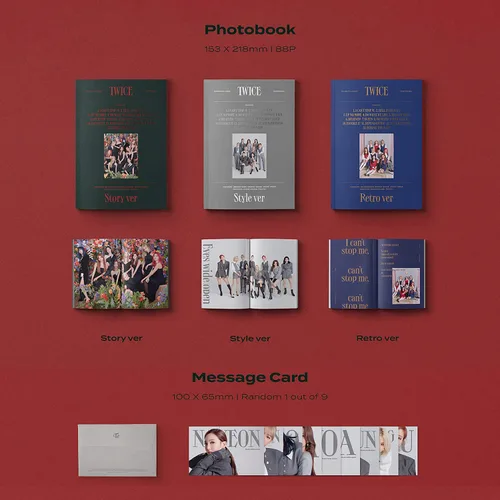 Miniatura 3 de TWICE 2º Álbum - EYES WIDE OPEN STORY ver. Libro de fotos + tarjeta de mensaje + póster lírico + calcomanía + tarjetas de fotos