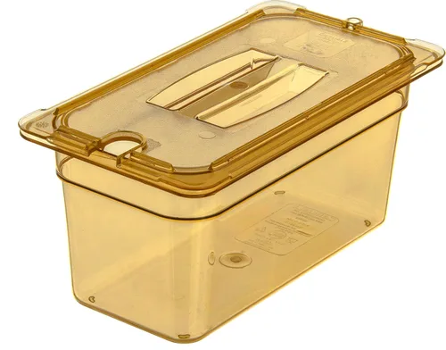 Miniatura 10 de Carlisle FoodService Products Sartén de alimentos de alta temperatura, contenedor de almacenamiento de alimentos de tamaño 1/3 para servir alimentos