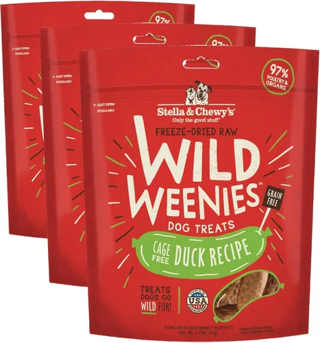 Miniatura 28 de Stella & Chewy's Golosinas para perros Wild Weenies crudas liofilizadas – Golosinas de entrenamiento con alto contenido de proteínas para perros