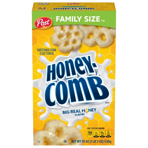 Miniatura 10 de Post Honeycomb - Cereal para el desayuno, sabor a miel grande, caja de 10 onzas