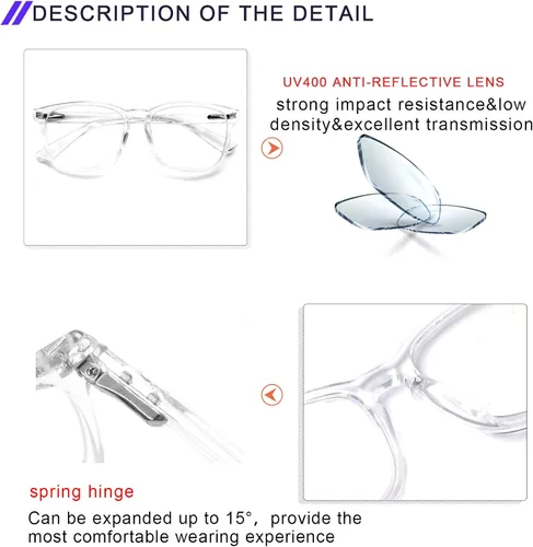 Miniatura 2 de SIGVAN Progressive Multifocal Computer Glasses Women Men Blue Light Blocking Reading Glasses Spring Hinge Readers