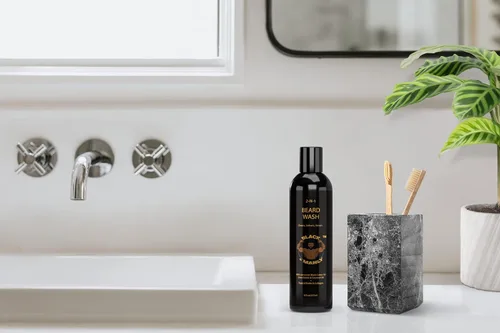 Miniatura 2 de BLACK N MANLY Barba Wash, 2 n 1, Champú y Acondicionador, Limpia, Brilla, Colonia Fresca Perfumada, Biotina, Colágeno, 8 fl oz, By, C-lim, aceite
