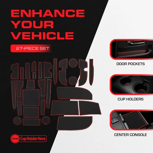Miniatura 2 de CupHolderHero - Accesorios compatibles con Toyota 4Runner 2010-2023, insertos premium personalizados para portavasos antideslizantes y antipolvo