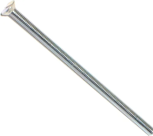 Miniatura 14 de Hard-to-Find Fastener 014973271565 Tornillos de máquina planos ranurados, 0.118 in-0.020 x 0.394 in, pieza-25