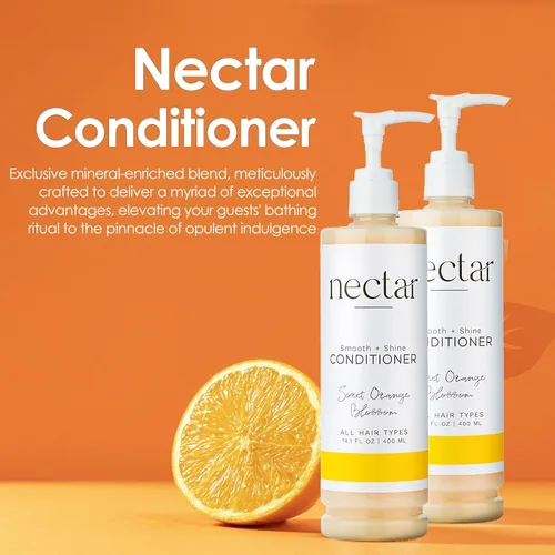Miniatura 2 de World Amenities Nectar Pump Bottle Hair Conditioner - Acondicionador hidratante para el cuidado del cabello - Acondicionador desenredante