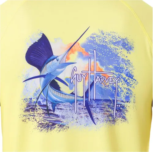 Miniatura 3 de Guy Harvey Camiseta de protección solar de manga raglán para hombre