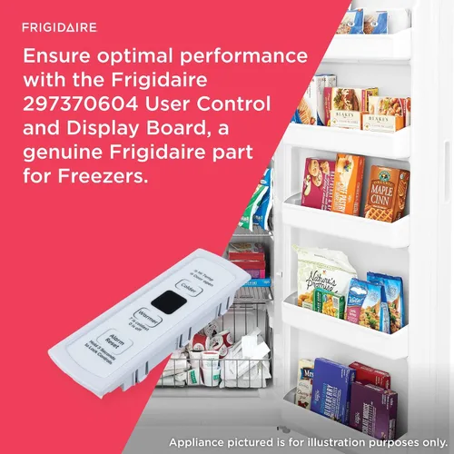 Miniatura 4 de Frigidaire 297370604 Control de usuario y panel de visualización para congeladores, color blanco