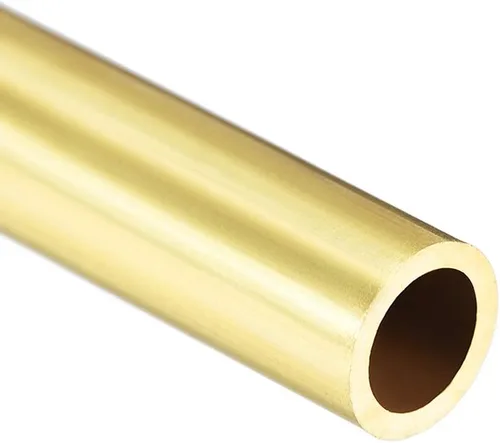 Miniatura 3 de uxcell Tubo redondo de latón, 11.811 in de longitud 0.394 in OD 0.039 in de espesor de pared, tubo recto inconsútil del tubo