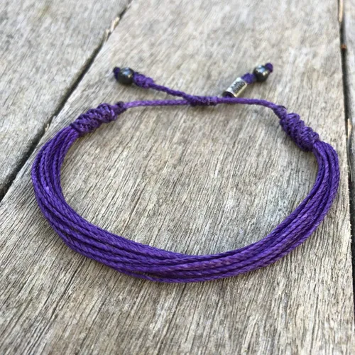 Miniatura 135 de Rumi Sumaq Pulsera de concientización para hombres, mujeres y niños – Pulsera de apoyo tejida ajustable anudada a mano – Pulsera de conciencia sutil