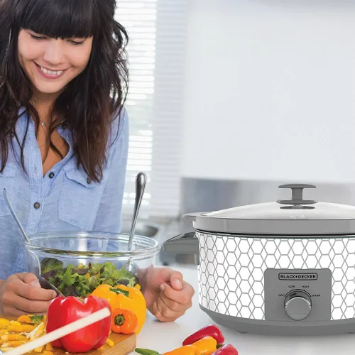 Miniatura 2 de Black+Decker Olla de cocción lenta con control de dial de 7 cuartos
