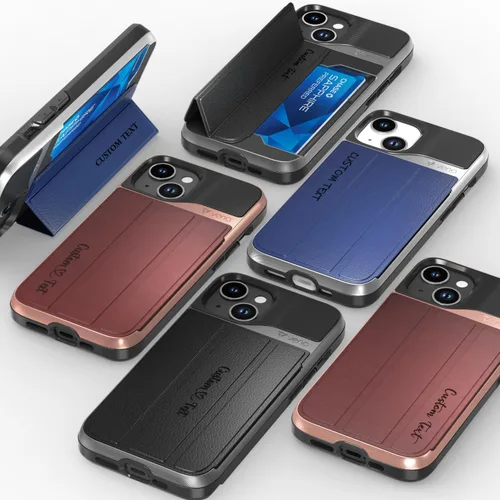 Miniatura 54 de VENA vCommute Funda tipo cartera compatible con Apple iPhone 14 (15.5 cm), funda de cuero con tapa plegable, tarjetero con función de soporte