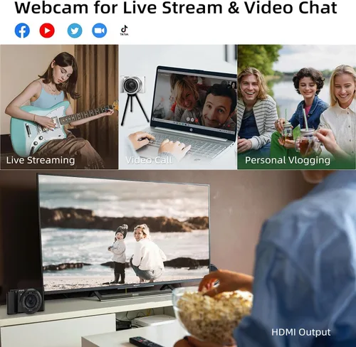 Miniatura 6 de ORDRO Cámaras digitales 5K para fotografía – Cámara creadora de contenido de viaje de 64 MP con zoom óptico 12X y cámara de vlogging de YouTube