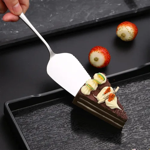 Miniatura 6 de Tosnail Servidor para tartas de 24 paquetes, servidor de pastel de acero inoxidable de 9 pulgadas, espátula para pizza, cortador de tartas, raspador