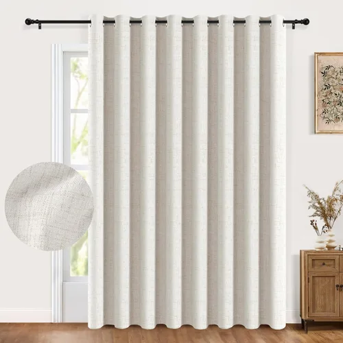 Miniatura 21 de Cortinas 100% Blackout Shield para puerta corrediza, cortinas extra anchas de 108 pulgadas de largo, cortinas con ojales para puerta de patio, 50