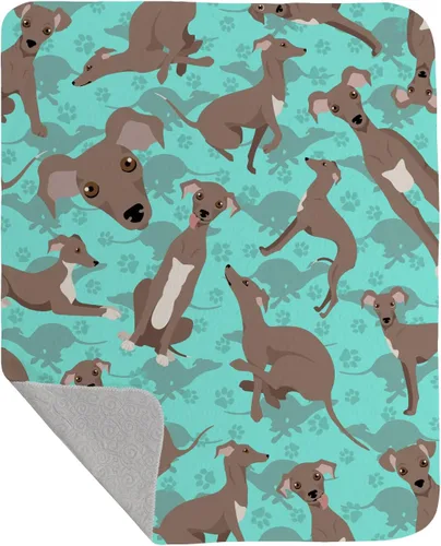 Miniatura 86 de Caroline's Treasures MLM1042LQB Airedale Terrier - Manta acolchada de 50 x 60 pulgadas, diseño de ilustraciones para cama, sofá, suave y ligera